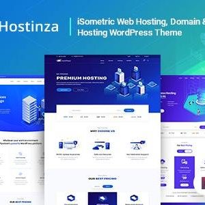 Hostinza – Isometric Domain & Whmcs Web Hosting WordPress Theme Download