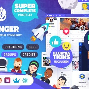 Vikinger – BuddyPress and GamiPress Social Community Theme Download